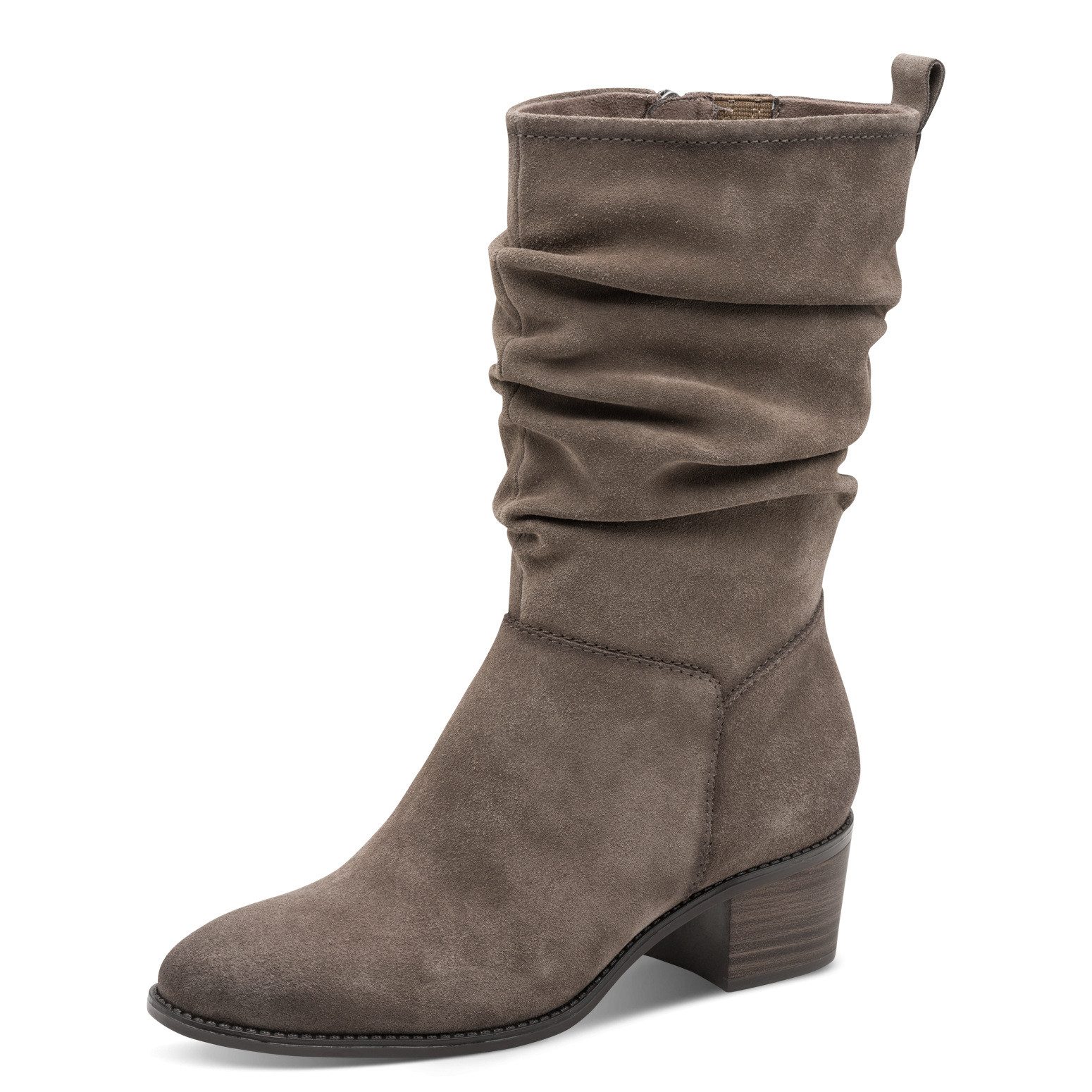 Tamaris Stiefel, Blockabsatz, Kurzstiefel mit Falten günstig online kaufen