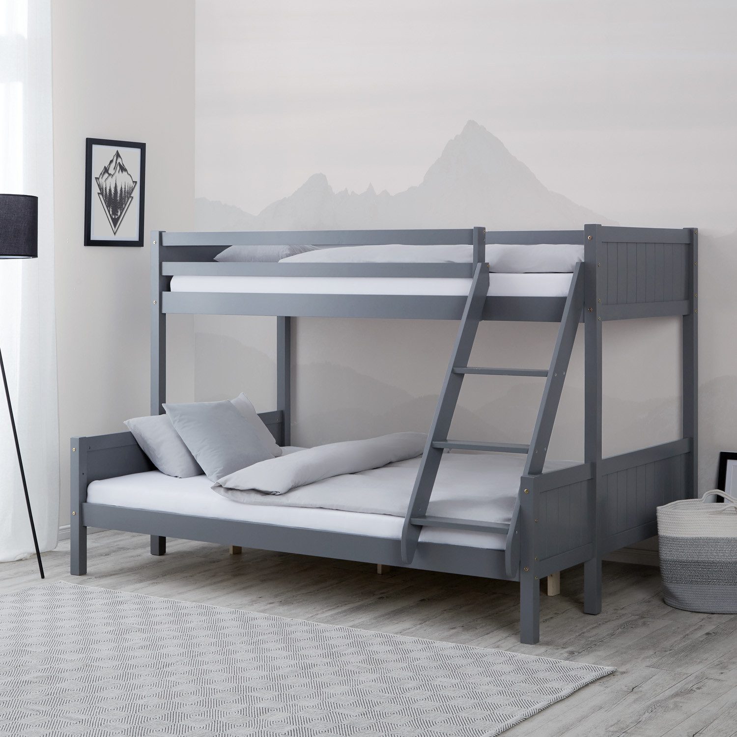 Homestyle4u Etagenbett 90x200 und 140x200 Kinderbett Holz 2 Kinder Massiv m günstig online kaufen