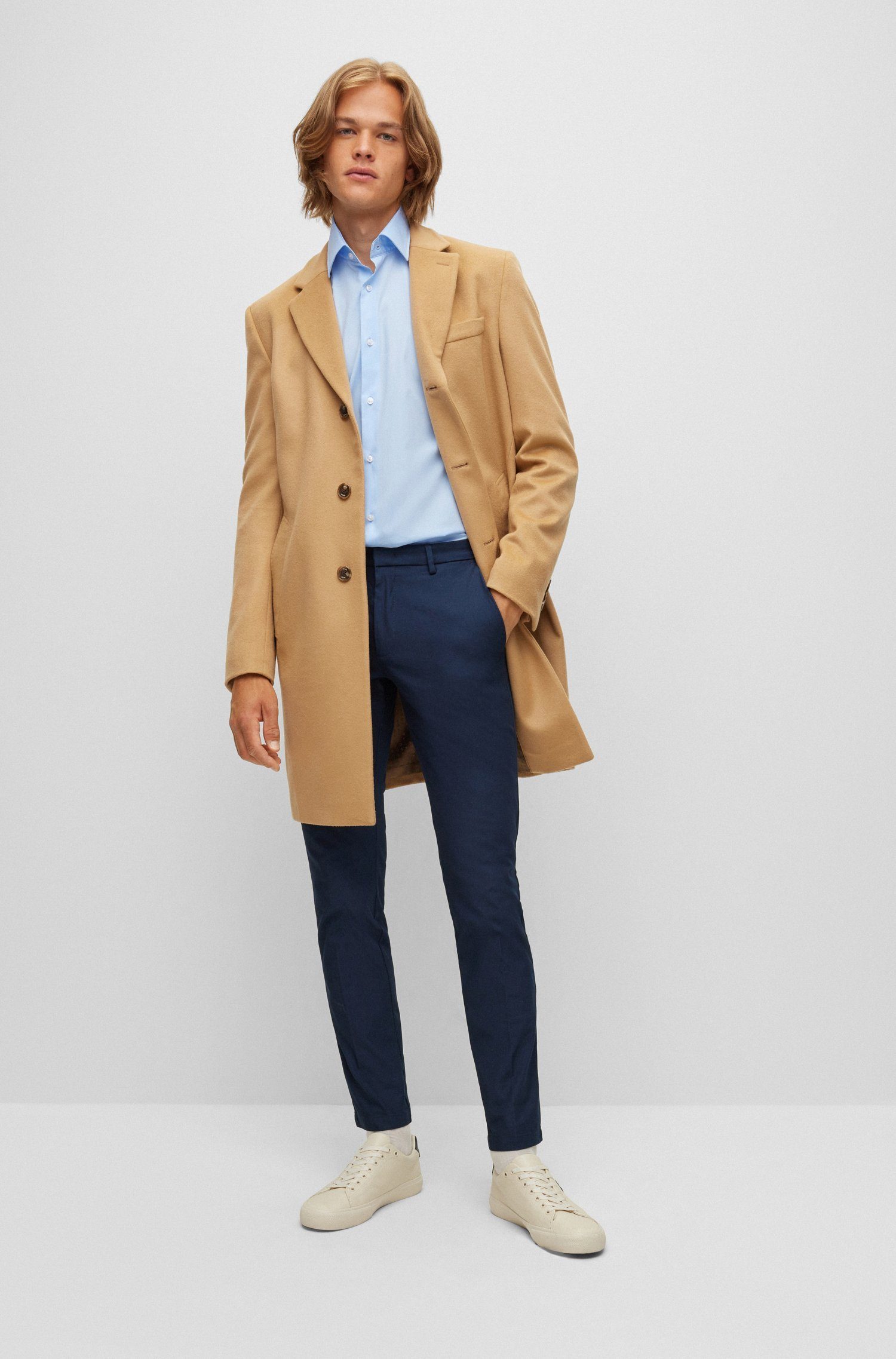 BOSS Langarmhemd H-Joe-Kent (1-tlg) günstig online kaufen
