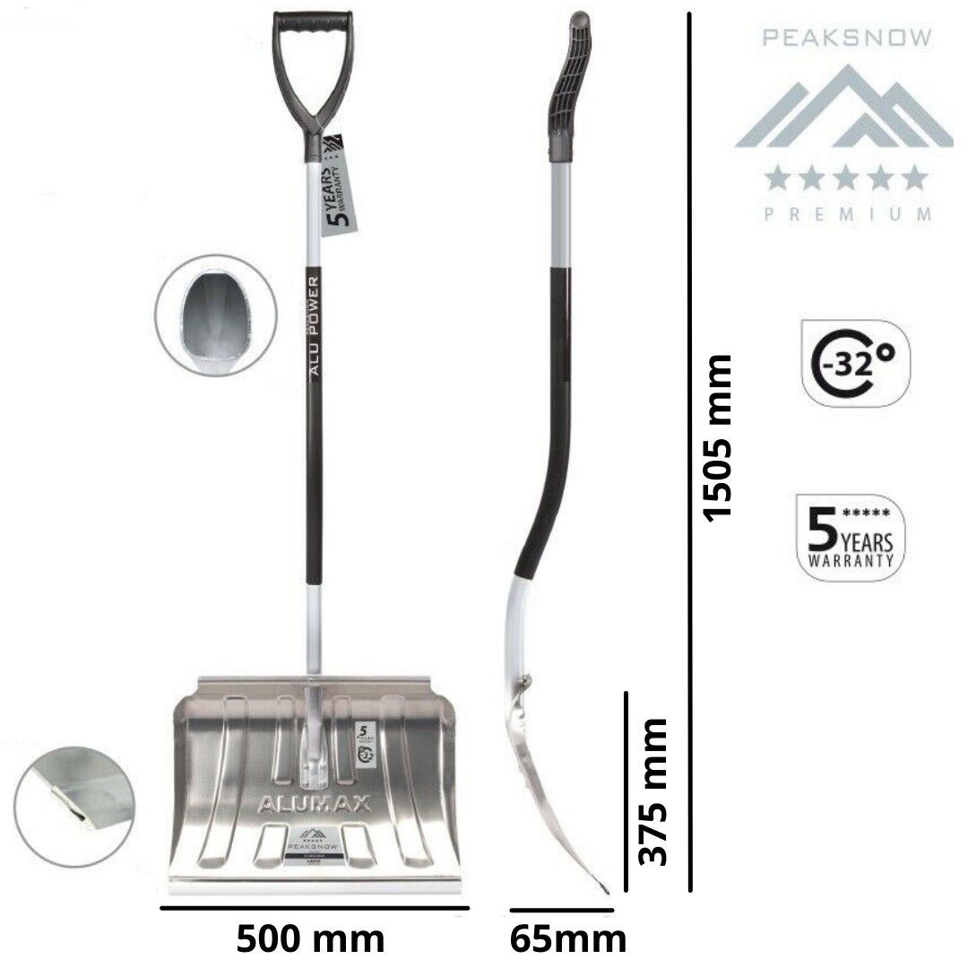 Prosperplast Schneeräumer Schneeräumer Schneeschieber Schneeschaufel Лопаты ERGO, 50,00 cm Arbeitsbreite, ergonomisch, aus Alumnium, robust, stabiler Griff