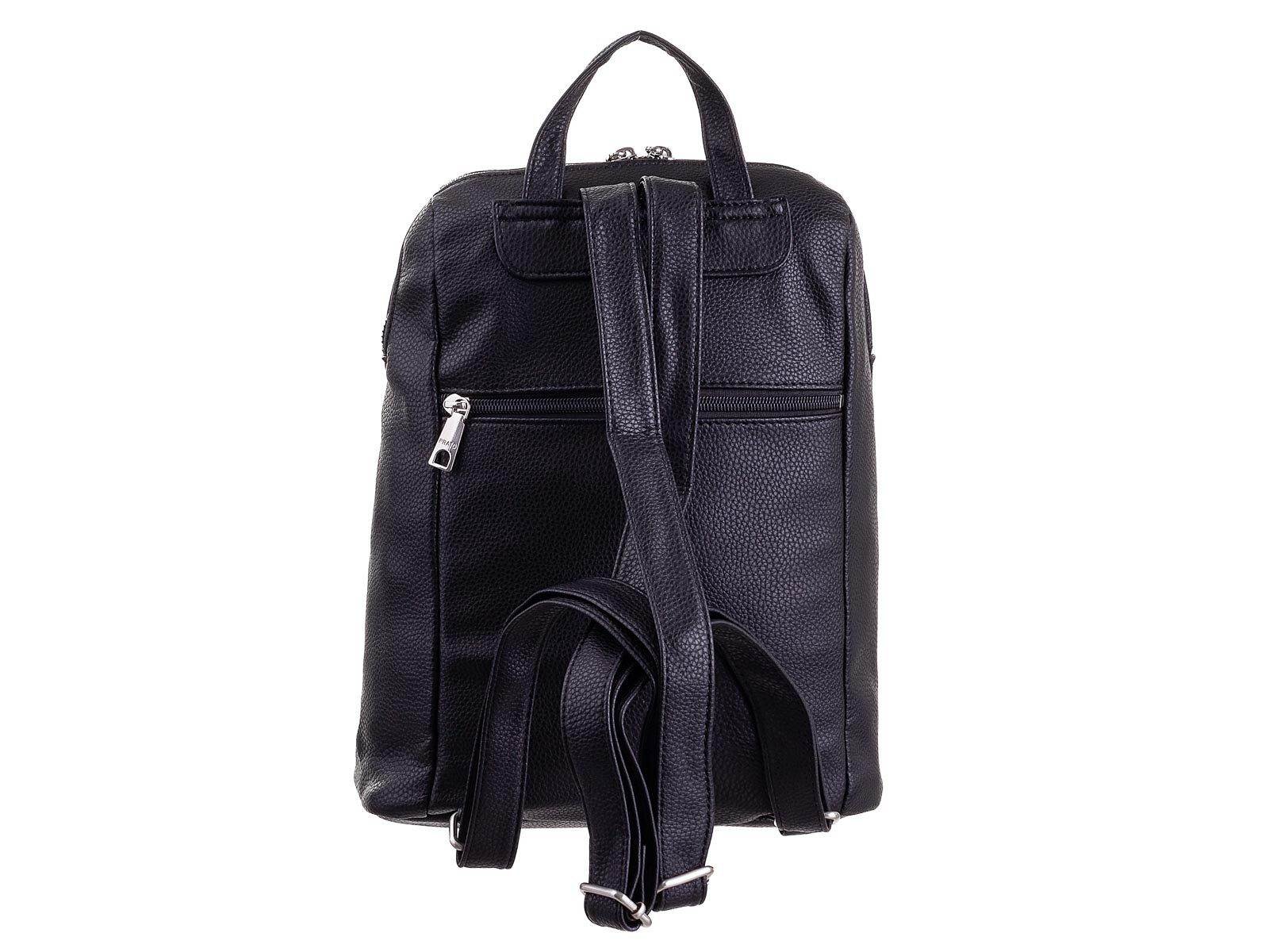 Prato Rucksack S864-G City-Rucksack, genarbtes Modern black LM PU Joyce