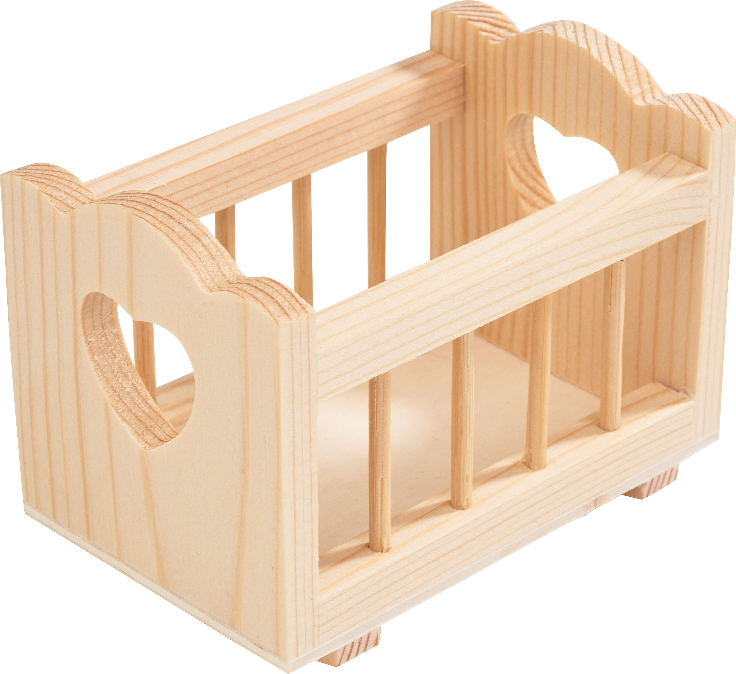 VBS Dekofigur Miniatur Wiege Sally, 8x5,5x6cm