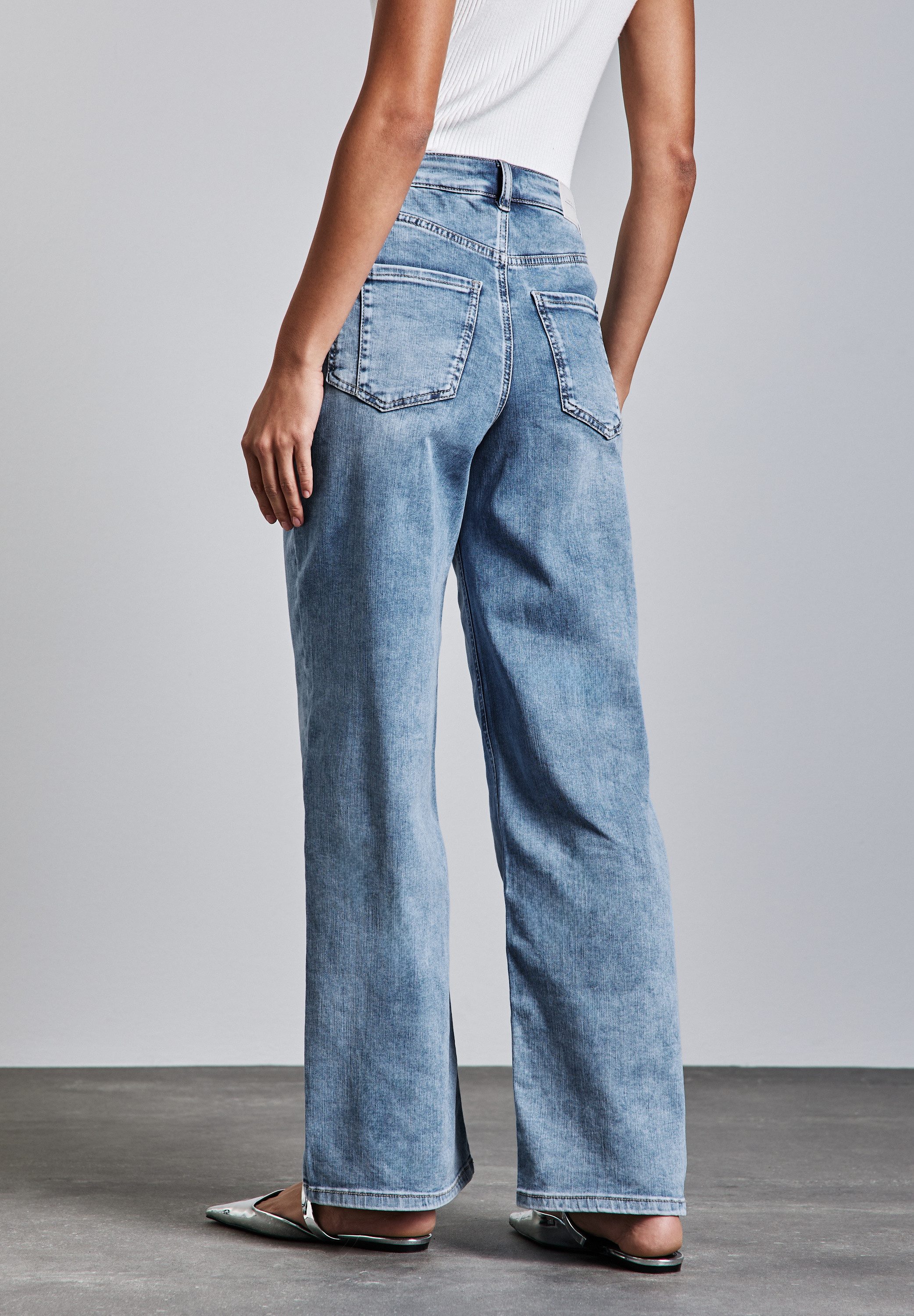 STREET ONE Loose-fit-Jeans aus Baumwolle mit günstig online kaufen