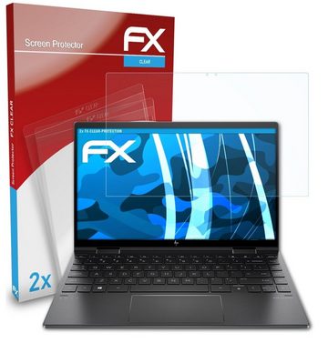 atFoliX Schutzfolie Displayschutz für HP Envy x360 13-ay0779ng, (2 Folien), Ultraklar und hartbeschichtet