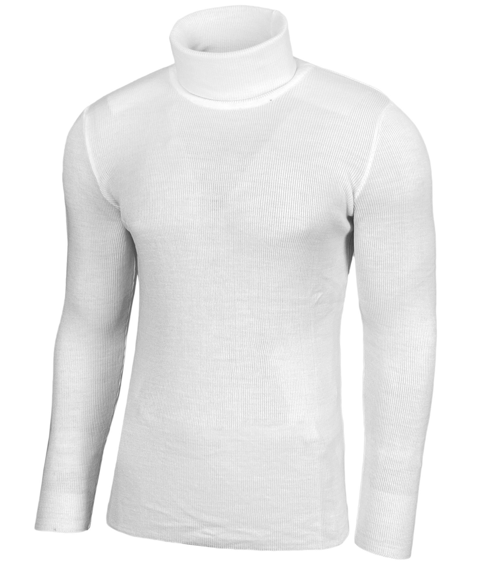 Strickpullover BAXBOY Herren Feinstrick Rollkragen Pullover Slim fit Freizeit B-1406