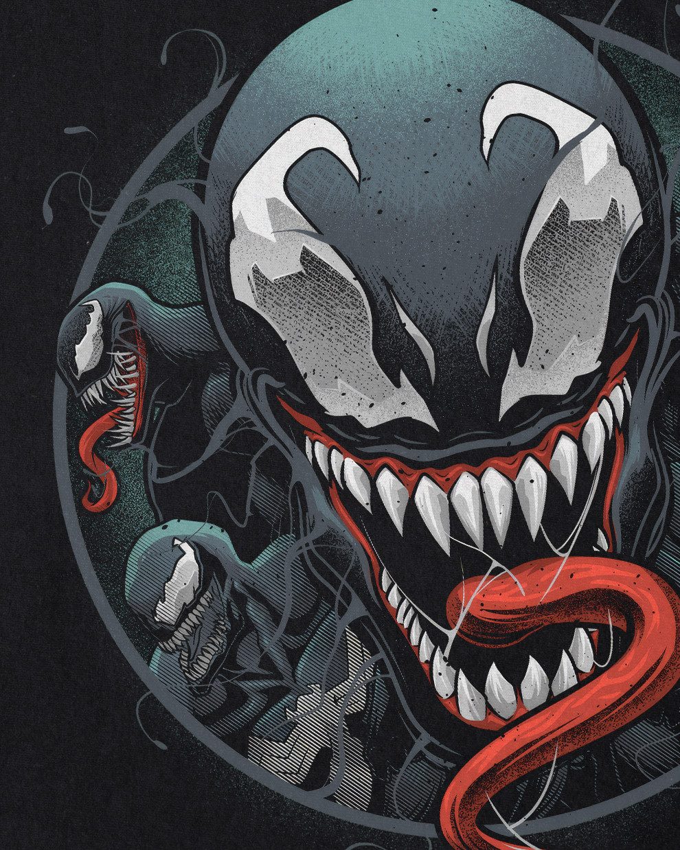style3 T-Shirt venom marvel symbiote symbiot eddie brock spider spiderman parker let
