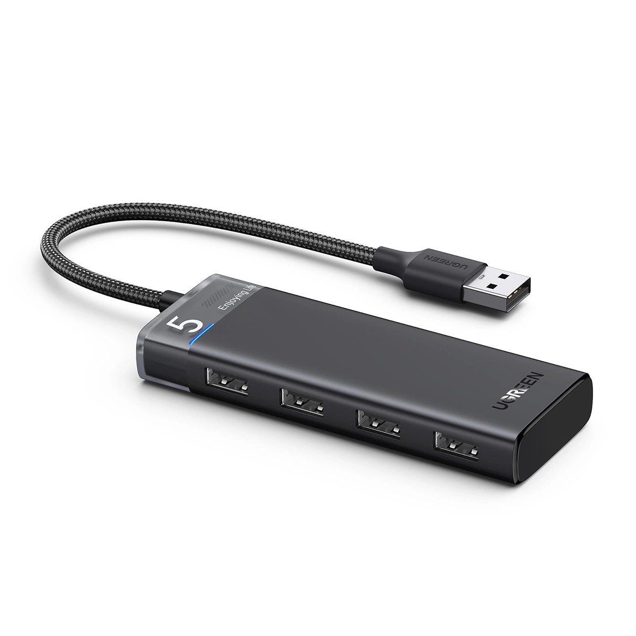 Adapter - HUB -mit 4 USB-A-Anschlüssen und USB-A-Stromkabel USB-Adapter