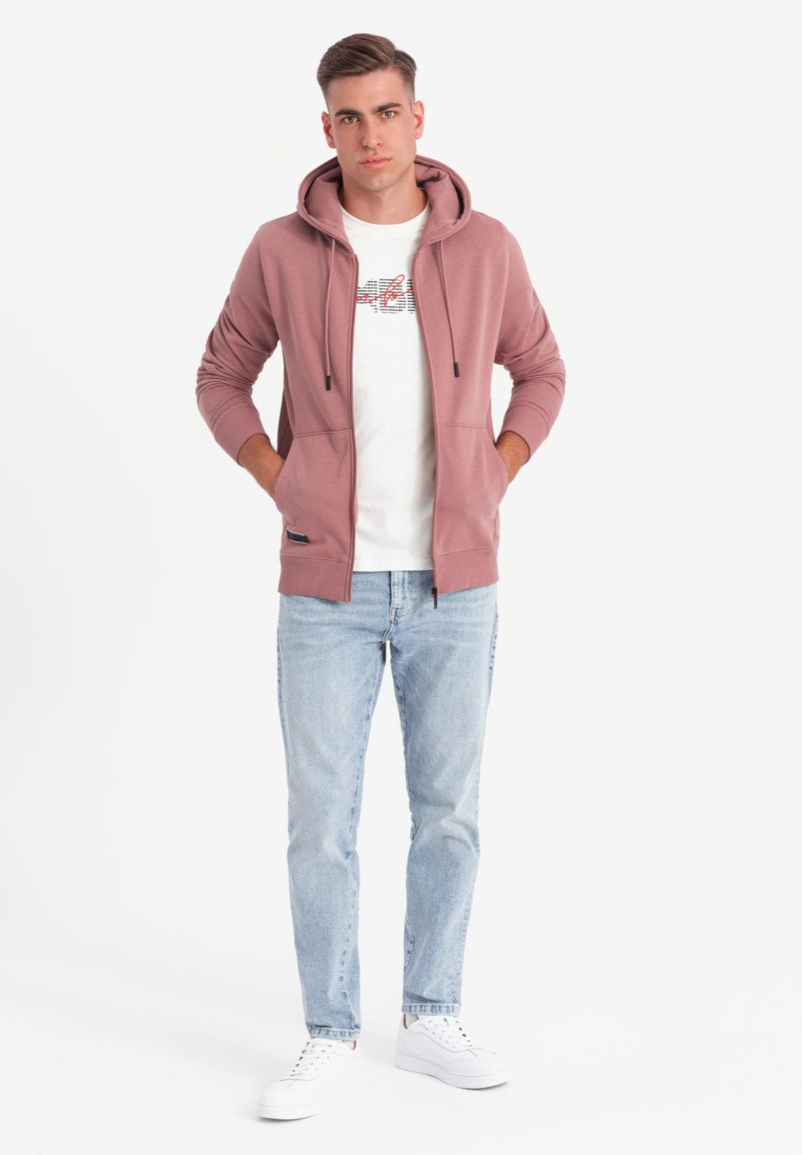 OMBRE Kapuzensweatjacke Kapuzensweatshirt