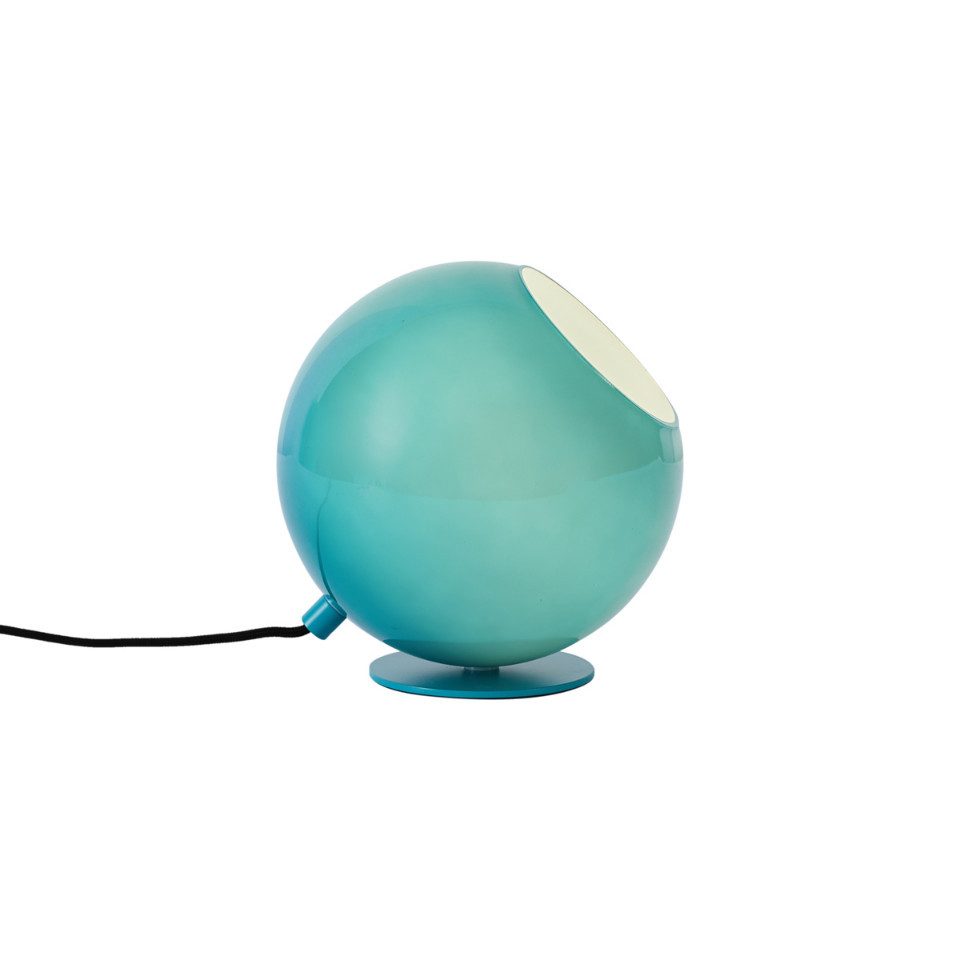 Qazqa Tischleuchte Mabel, ohne Leuchtmittel, Warmweiß, QAZQA Tisch­leuchte, e27, Blau, Glas, Retro