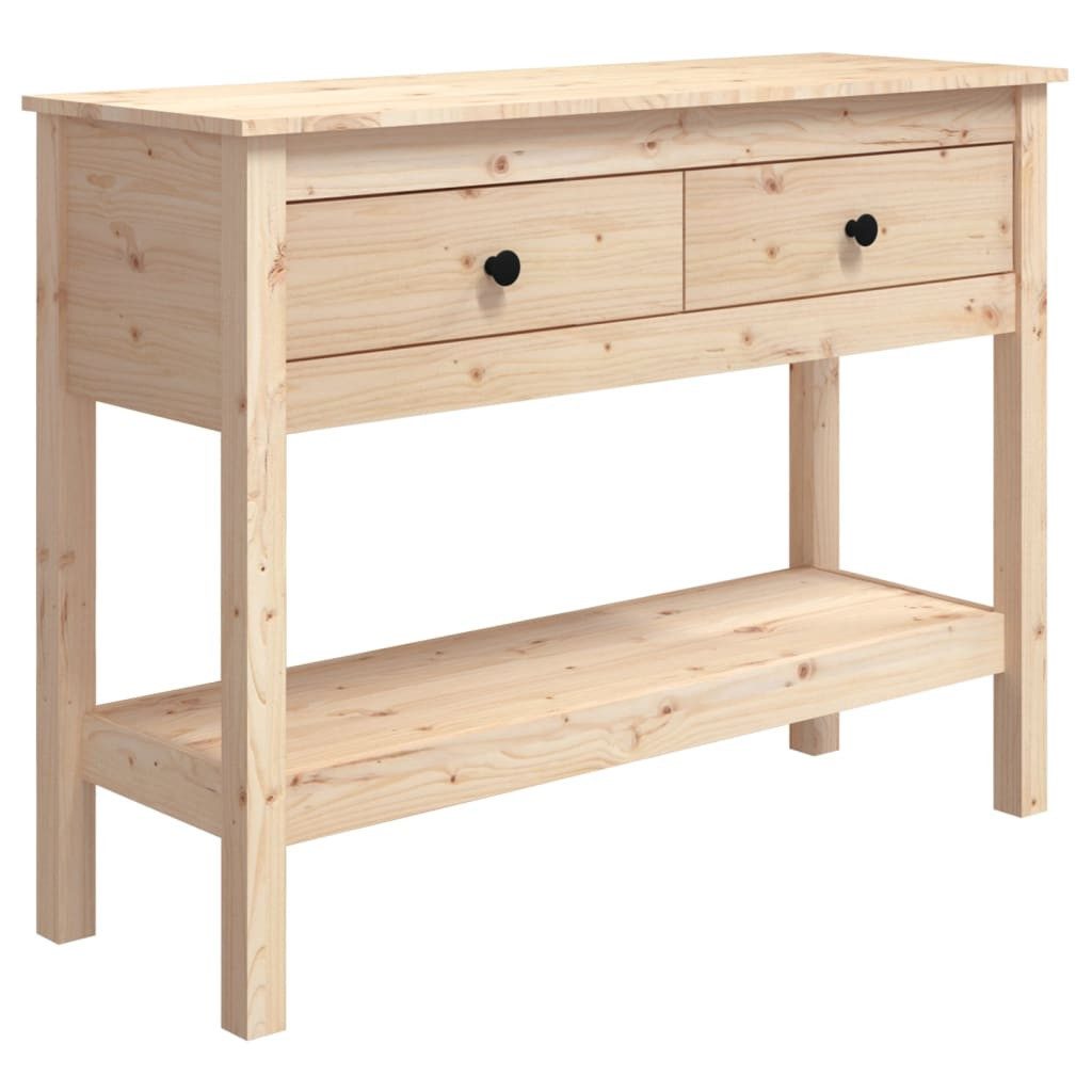 vidaXL Konsolentisch, Beistelltisch 100x35x75 cm Massivholz Kiefer