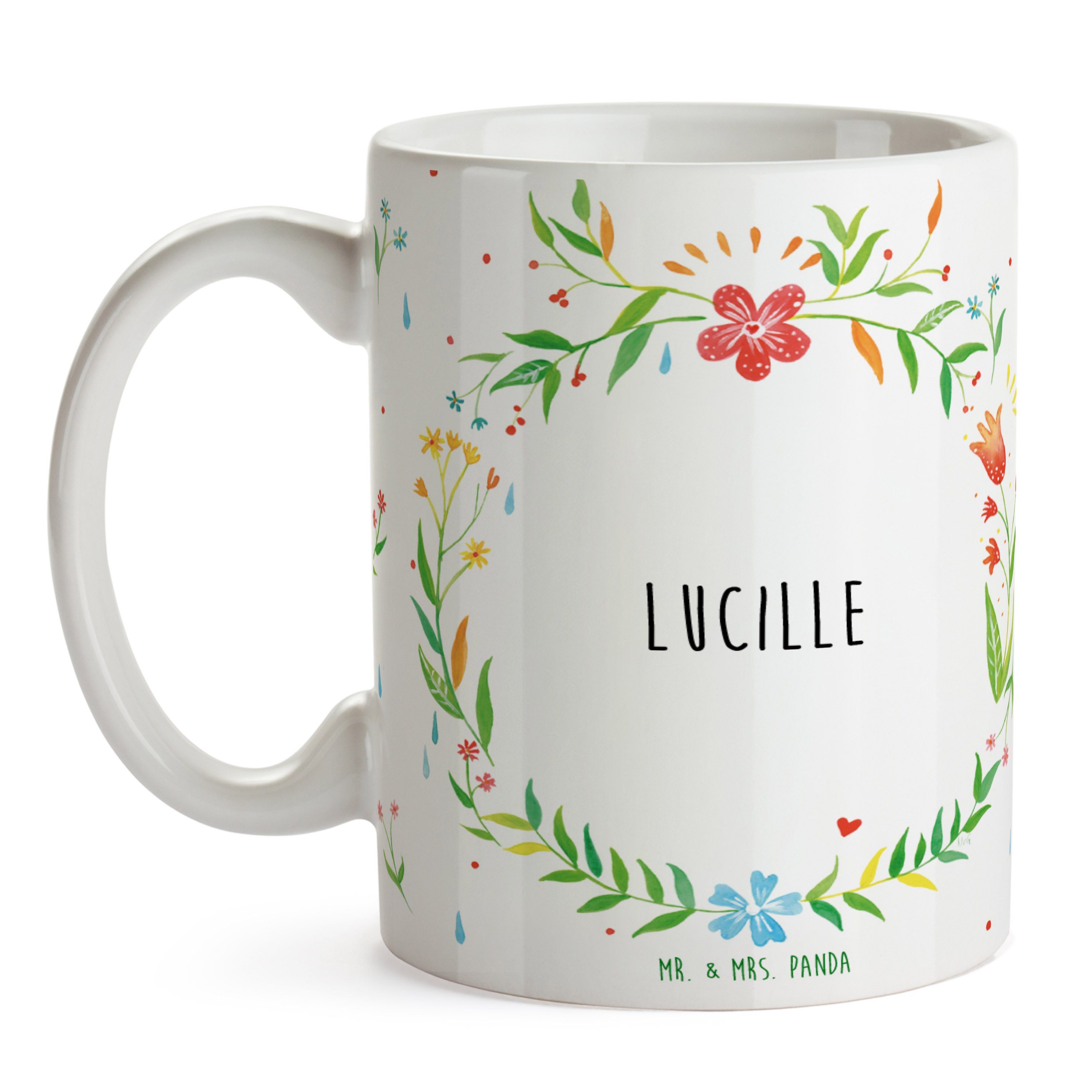Tasse Büro Tasse, Mr. Lucille & Geschenk, Kaffeebecher, Mrs. Keramik Tasse Spr, Tasse - Panda Motive,