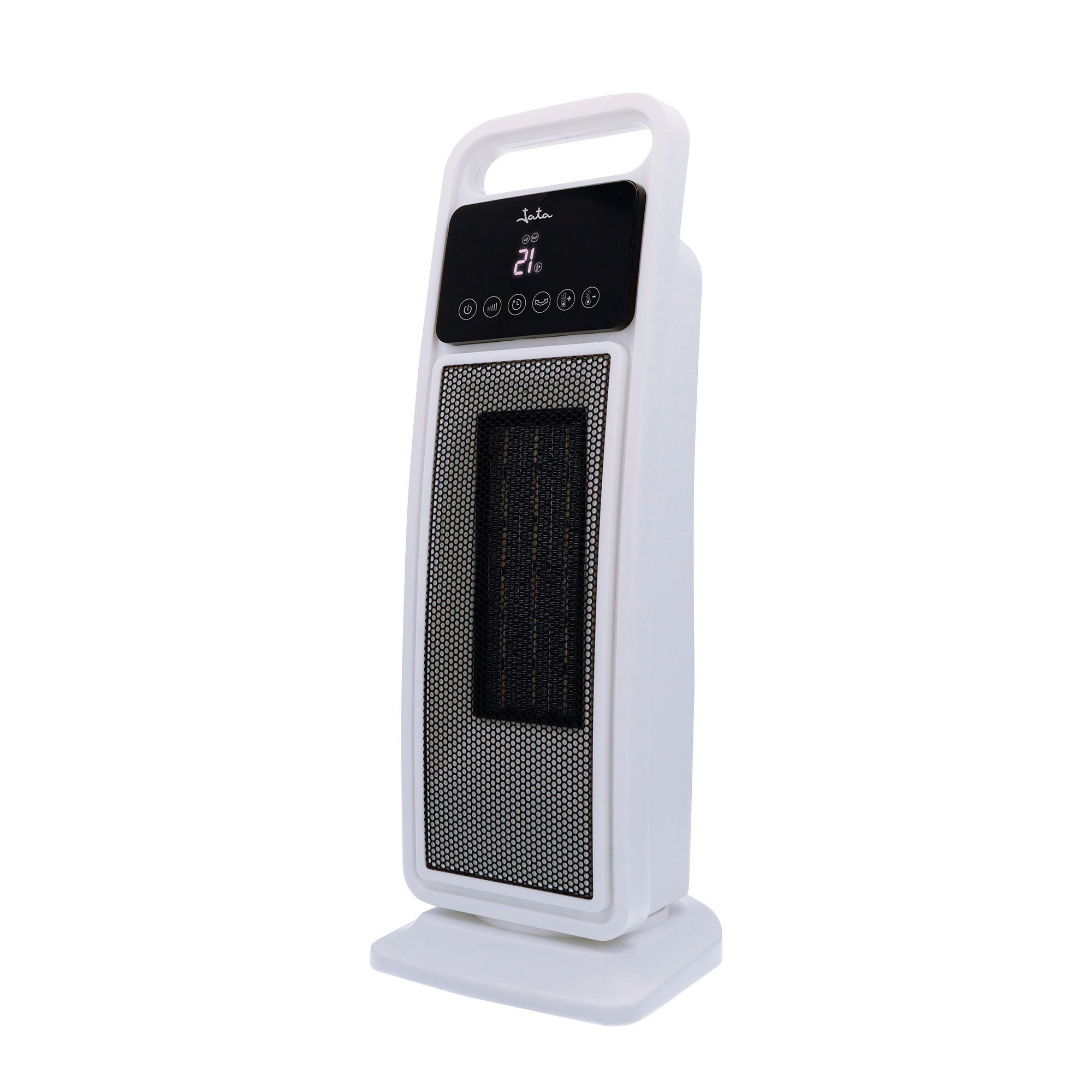 Jata Heizlüfter Keramikheizlüfter JCTC2102, Keramik, 2000 W, einstellbarer Temperatur, Touchpanel, LED Anzeige, Fernbedienung