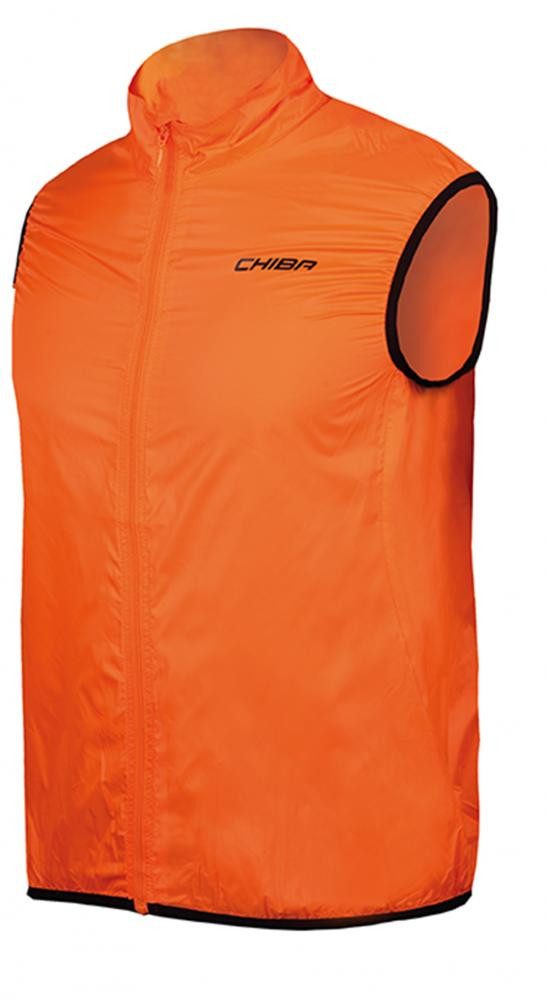 Chiba Fahrradjacke CHIBA Windblocker Weste Safety - Radsport Weste, neon orange, Größe L