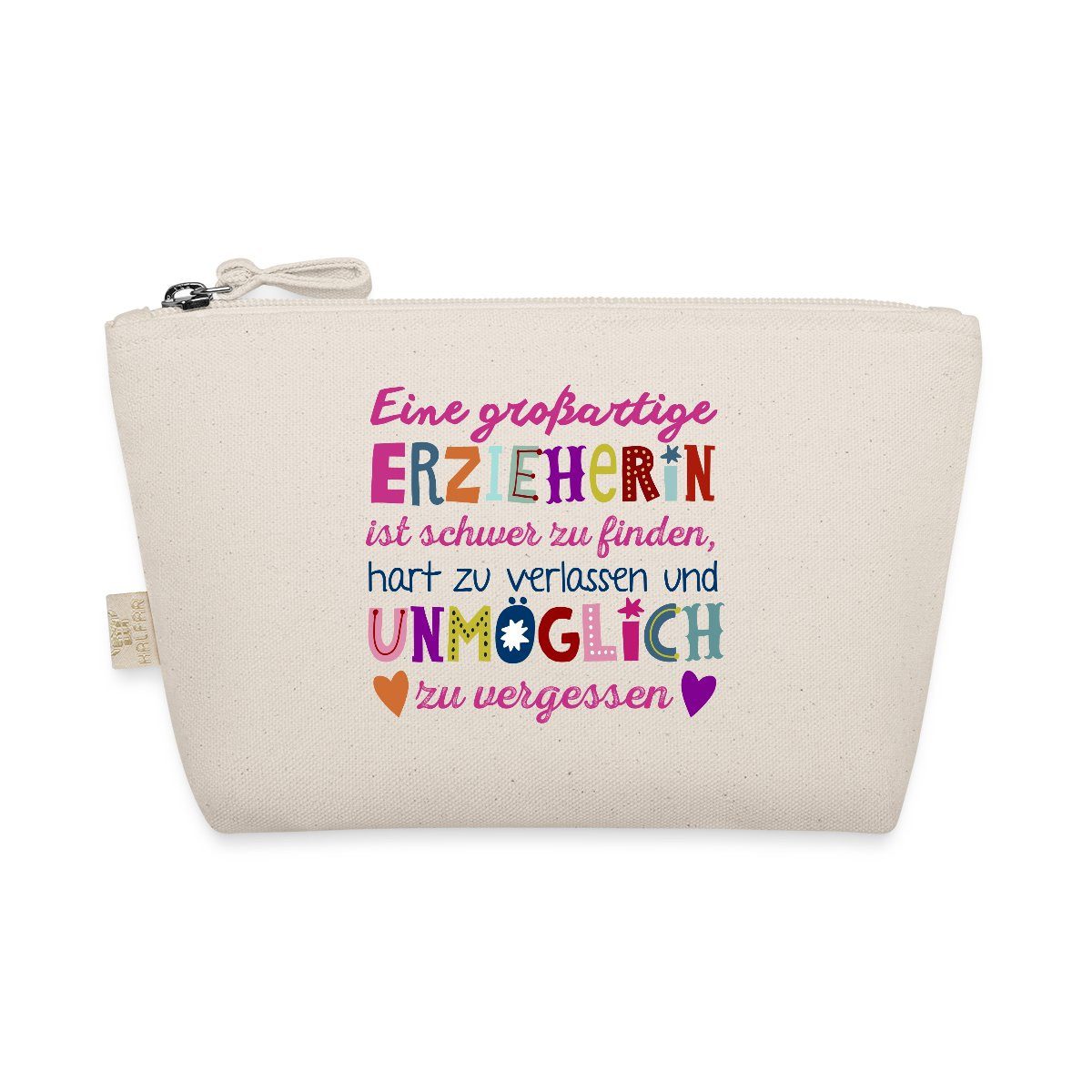 Spreadshirt Kosmetiktasche Großartige Erzieherin Danke Geschenk günstig online kaufen