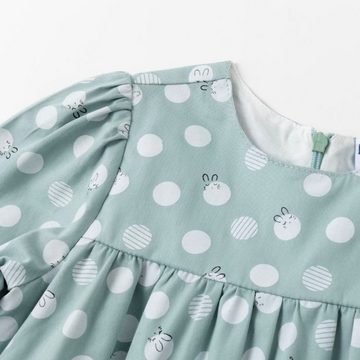 suebidou Midikleid Babydoll-Kleid aus bedrucktem Popeline für Babys und Kleinkinder