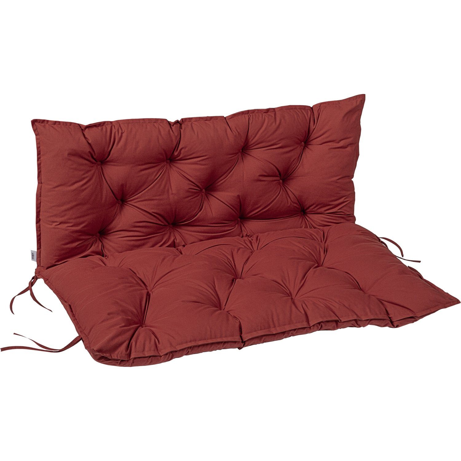 Stuhlkissen Sitzkissen Dekokissen Stuhlauflage Sitzauflage Braun Rot 50x50 cm 