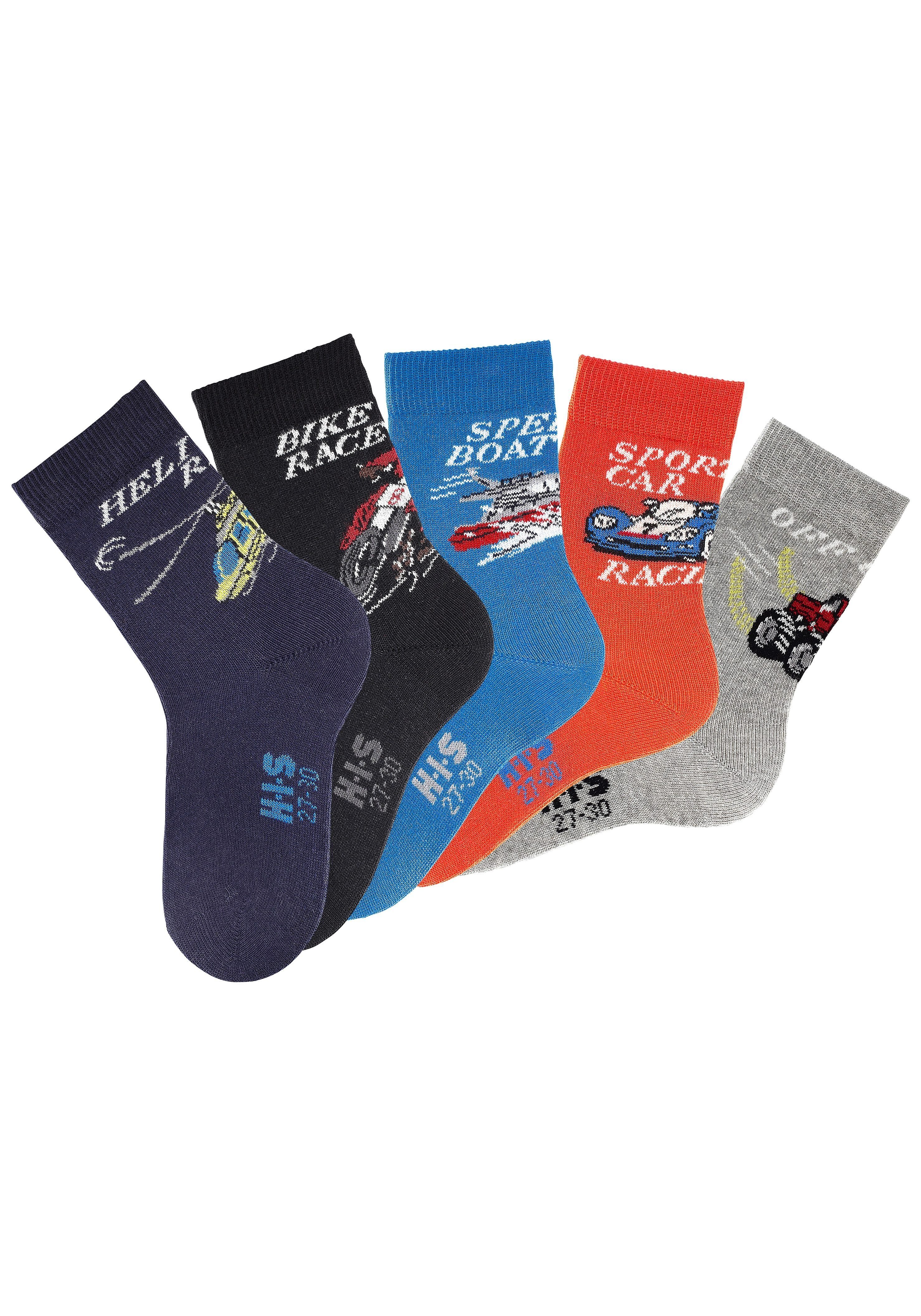 (5-Paar) Socken mit H.I.S Automotiven