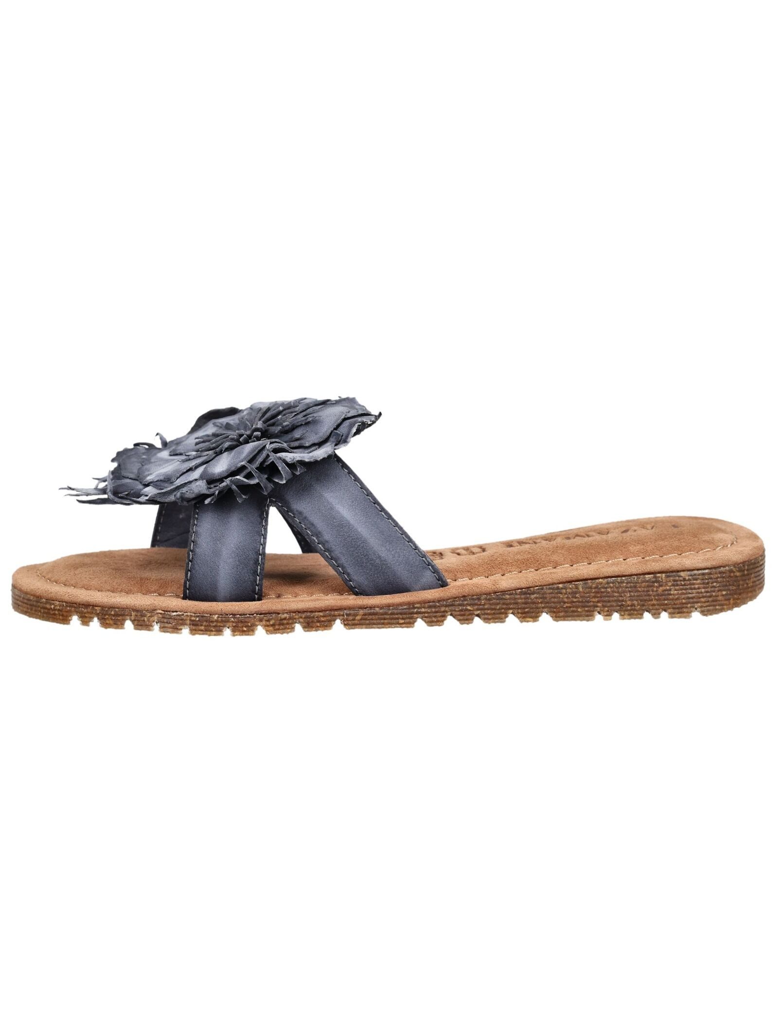 Lazamani Lazamani Pantoletten Leder/Textil Pantolette