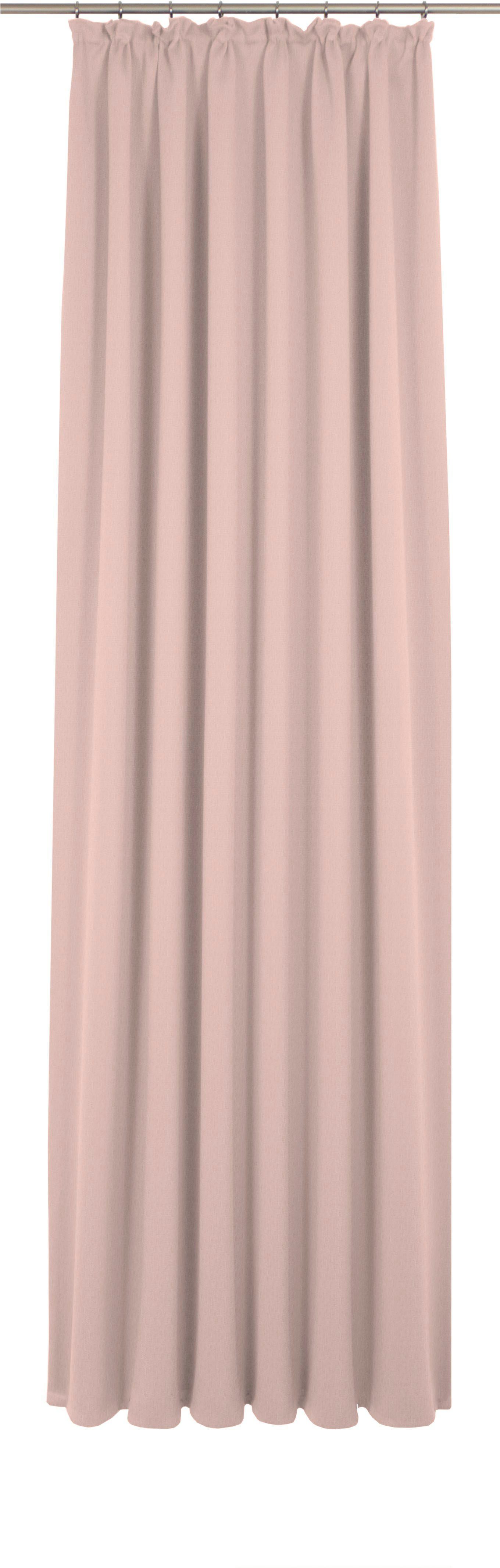 Vorhang Sunday, Wirth, Kräuselband (1 St), halbtransparent, nach Maß rosa