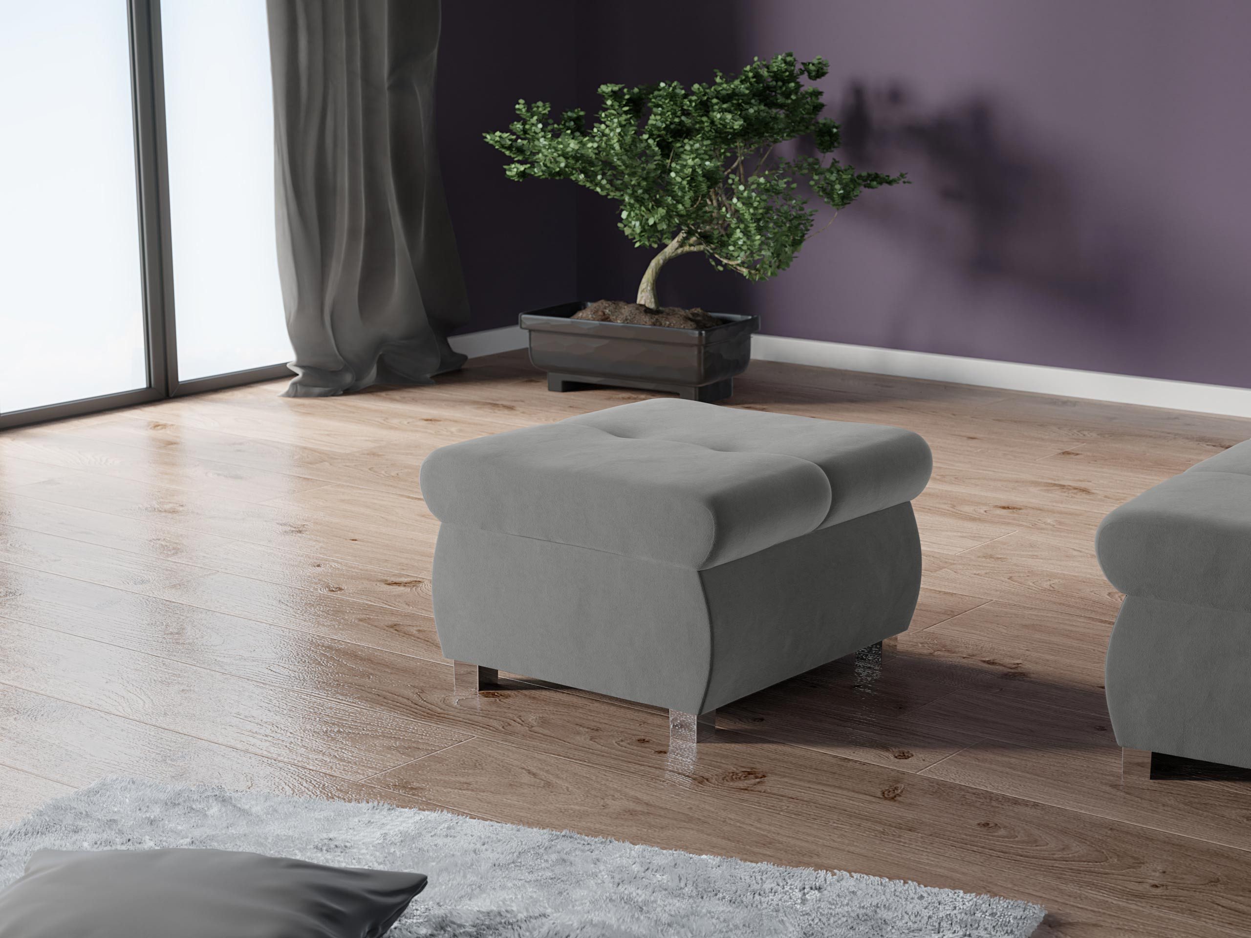 MIRJAN24 Polsterhocker Orkan Klein, Holzkonstruktion, 60x60x39 günstig online kaufen