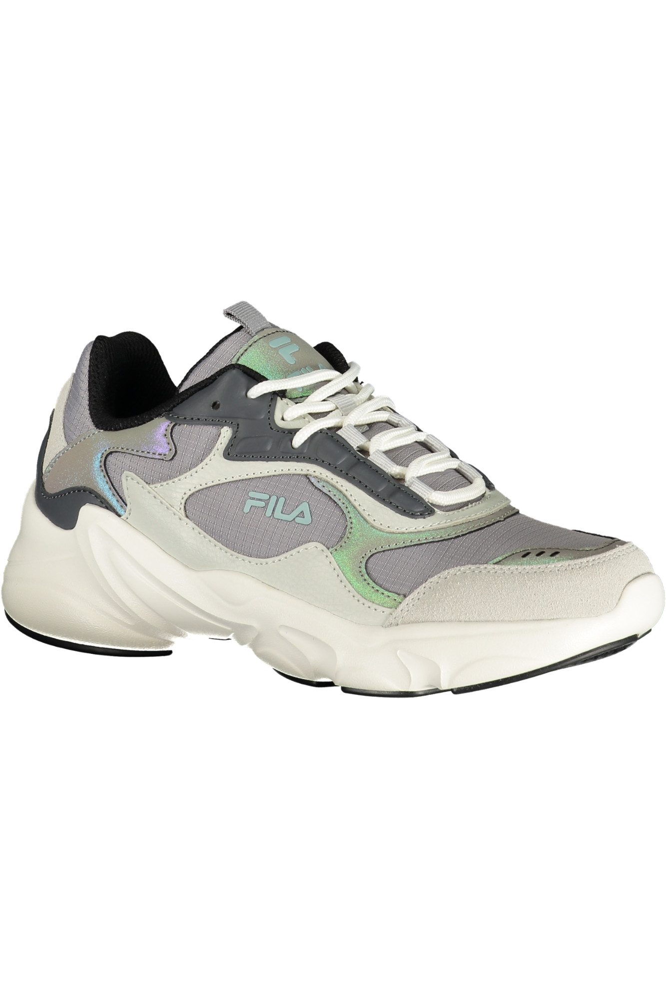 Fila Sneaker Grauer Sportschuh für Damen mit Schnürsenkeln und