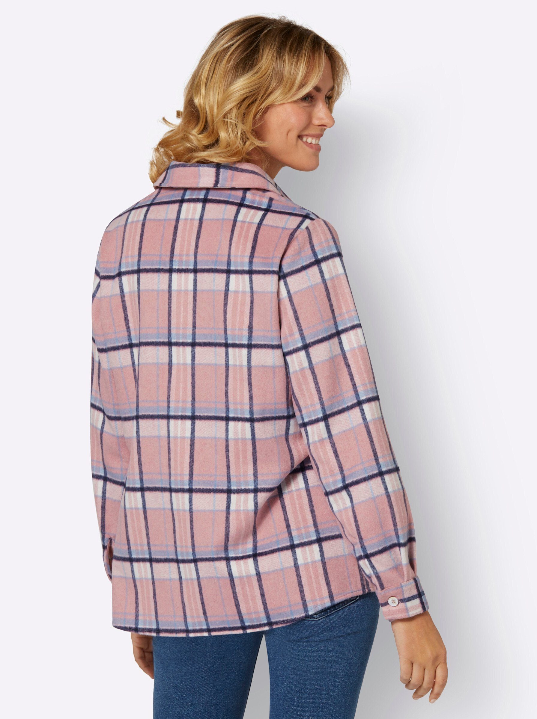 Witt Blusenblazer Karo-Blusenjacke Langarm günstig online kaufen