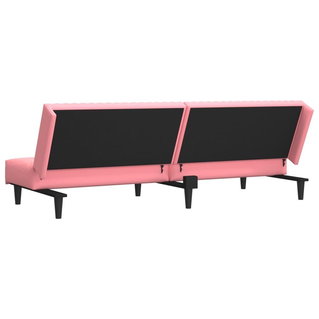 furnicato Schlafsofa Rosa 2-Sitzer Samt