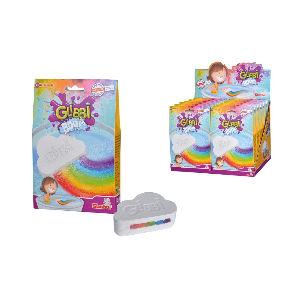 Simba Dickie Badekugel Glibbi Badebombe Boom mit Regenbogeneffekt