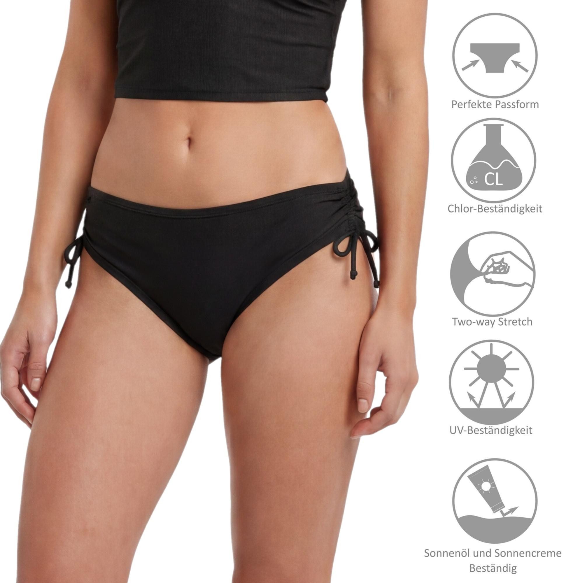 Aquarti Bikini-Hose Aquarti Bikinihose Damen mit Raffung Perioden Slip – Bild 4 von 5