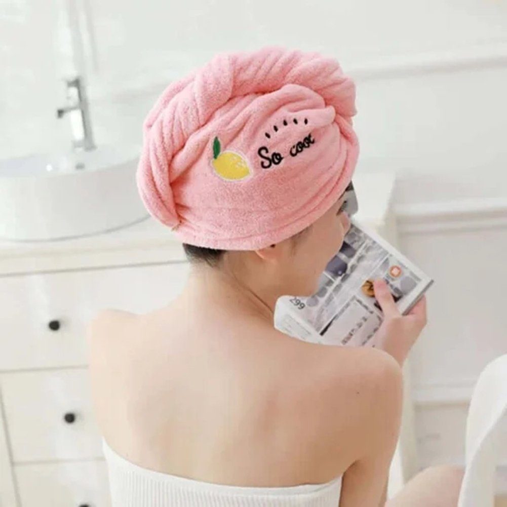 Blusmart Turban-Handtuch Haarhandtuchwickel Für Anti-Frizz-Haarhandtuch Nasses Frauen, Für red