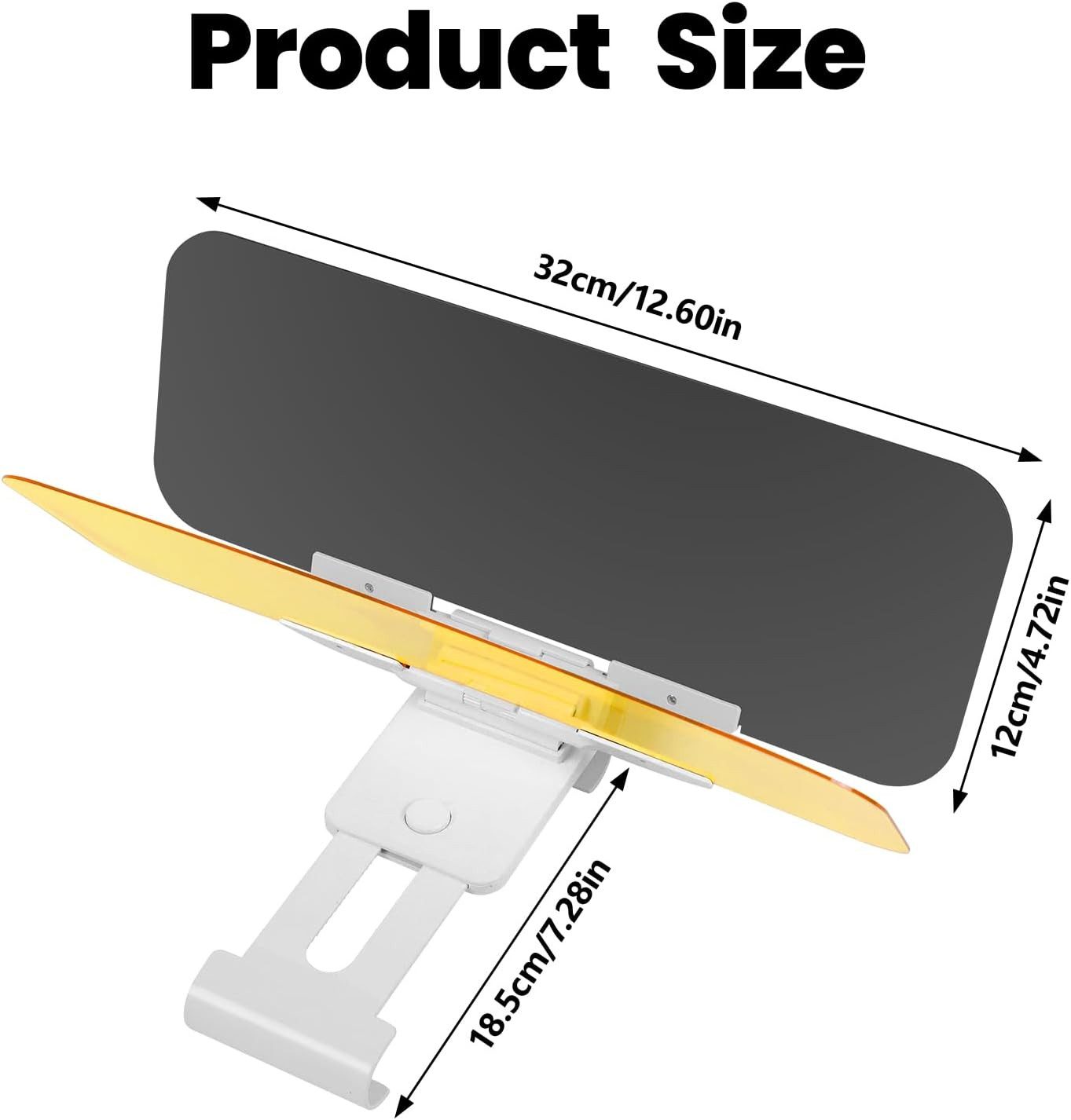 FELIXLEO Autosonnenschutz 2 in 1 Sonnenblende Auto mit Blendabweiser Visierverlaengerung – Bild 2 von 5