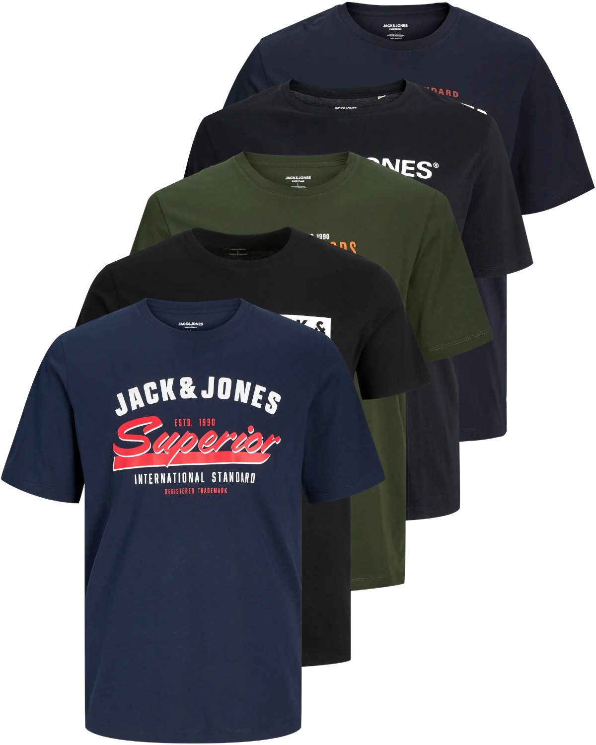 Jack & Jones PlusSize Print-Shirt Weites günstig online kaufen