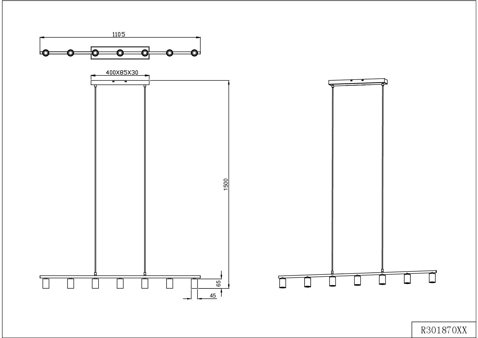 Küche E27-Leuchtmittel ideal für TRIO Pendelleuchte VANNES, Leuchtmittel, Wohnbereich wählbar, ohne und frei Leuchten