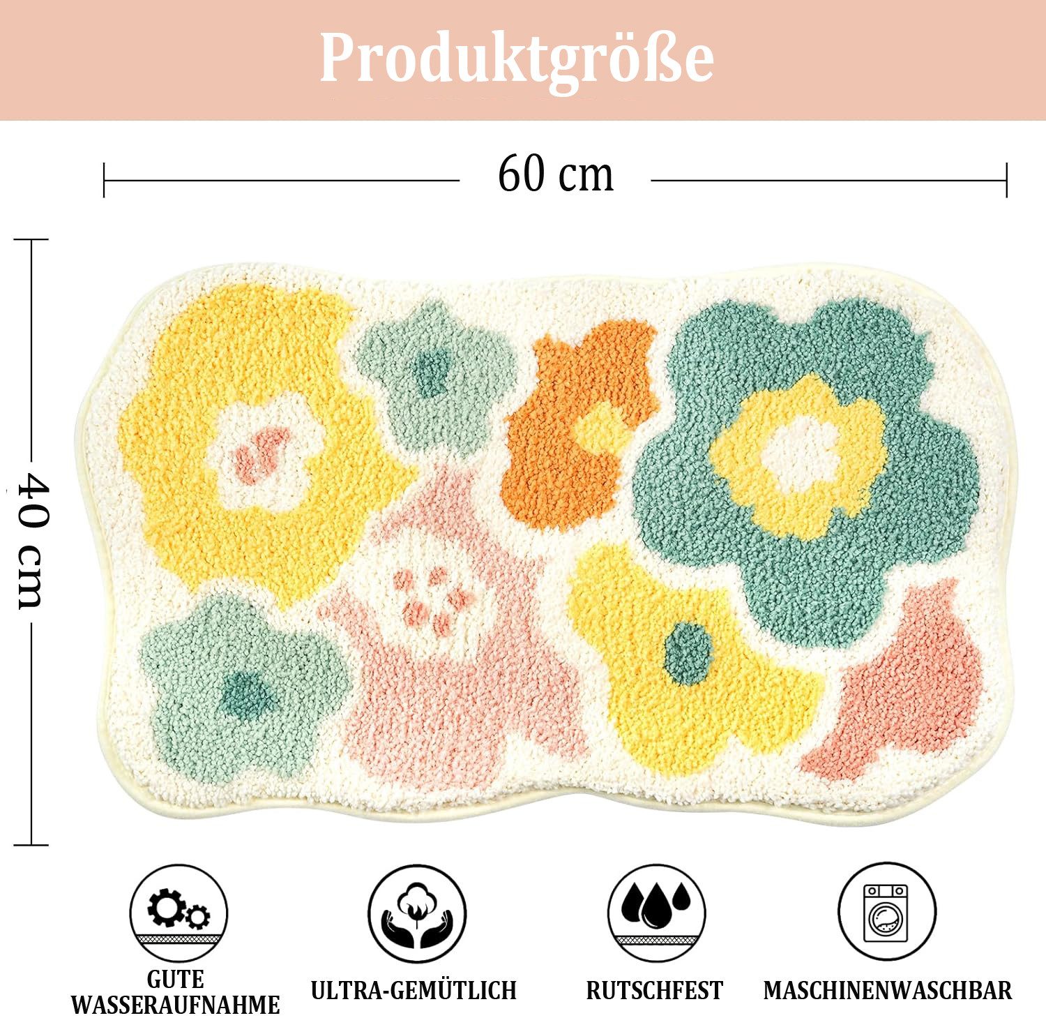Kaket Badematte 40 x 60 cm günstig online kaufen
