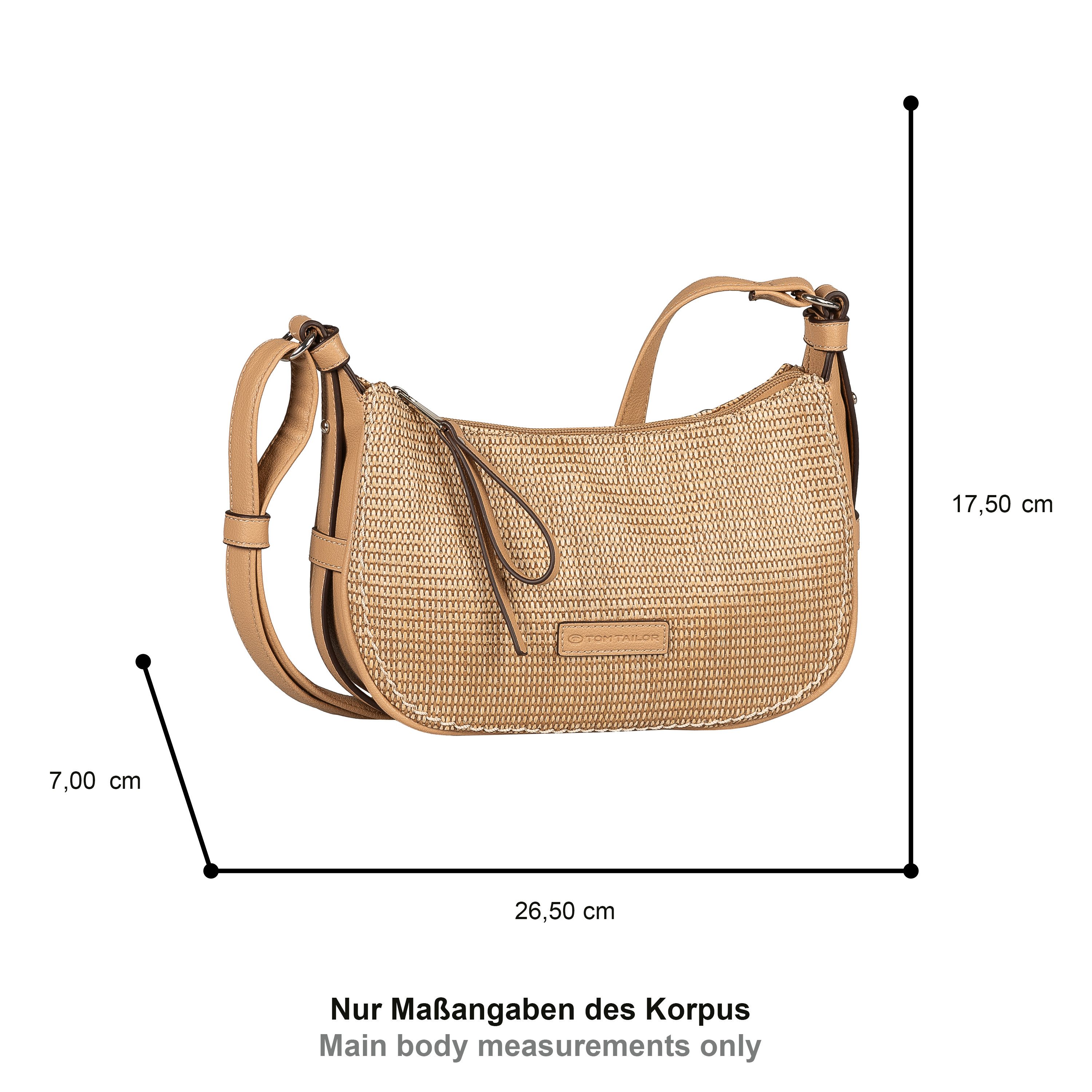 TOM TAILOR Umhängetasche Lysa Summer, Damen Schultertasche, Handtasche mit feinen Details