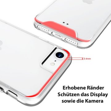 FITSU Handyhülle Ultraklare Hülle für iPhone 8 Transparent, Ultraklare Handyhülle transparentes Slim Case mit Eckenschutz