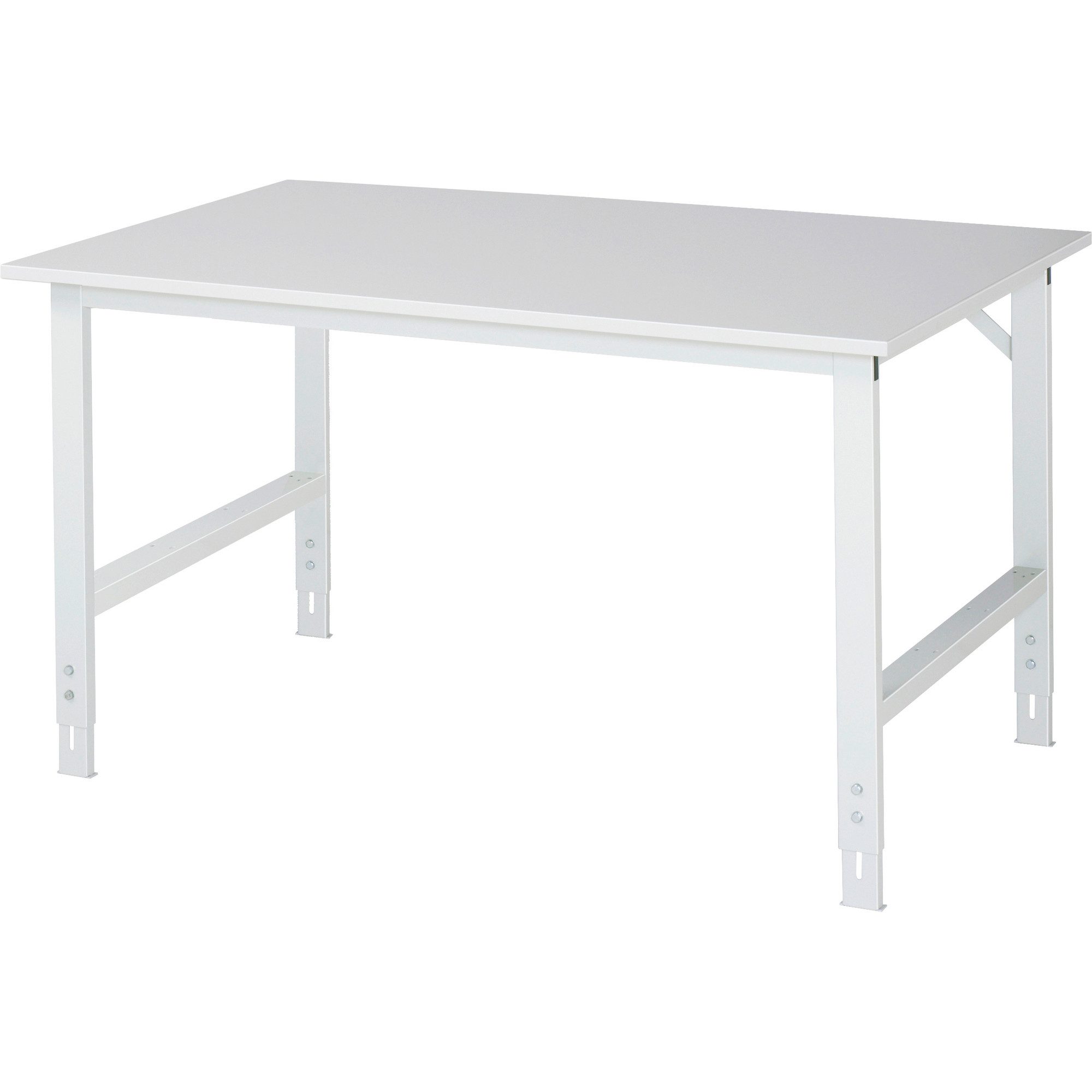 Werkbank Arbeitstisch 1500x1000x760-1080 M-Platte 22mm lichtgrau