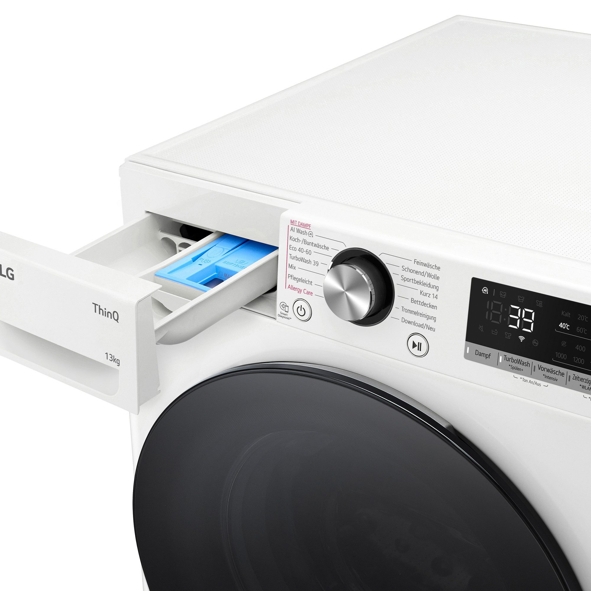 LG Waschmaschine Serie 7 F4WR703Y, 13 kg, 1360 U/min, Steam: Tiefenreinigung mit Dampf – Bild 5 von 5
