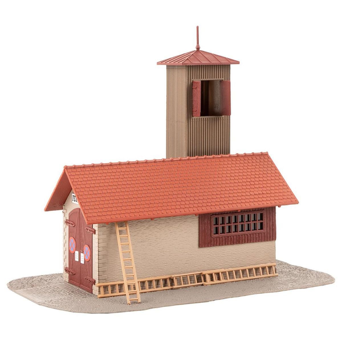 Faller Modellbausatz Faller 131383 Feuerwehrgerätehaus H0