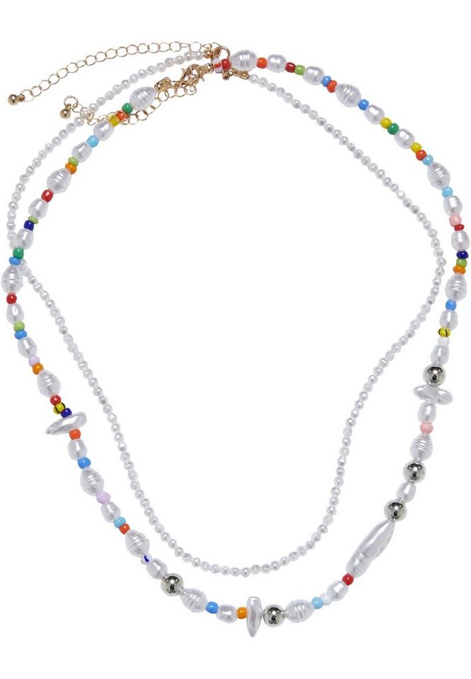 URBAN CLASSICS Schmuckset Accessoires Various Pearl Layering Necklace and  Anklet Set (1-tlg)