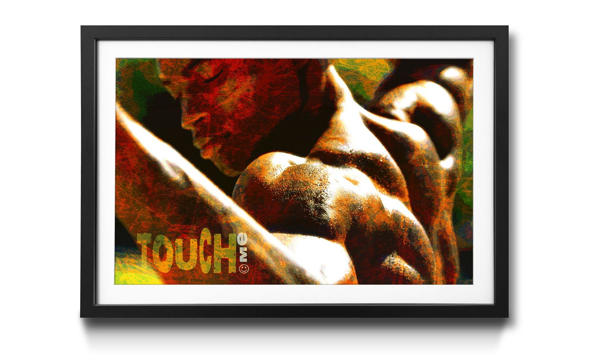 WandbilderXXL Me, erhältlich Touch 4 Erotik, in Größen mit Rahmen Bild Wandbild,
