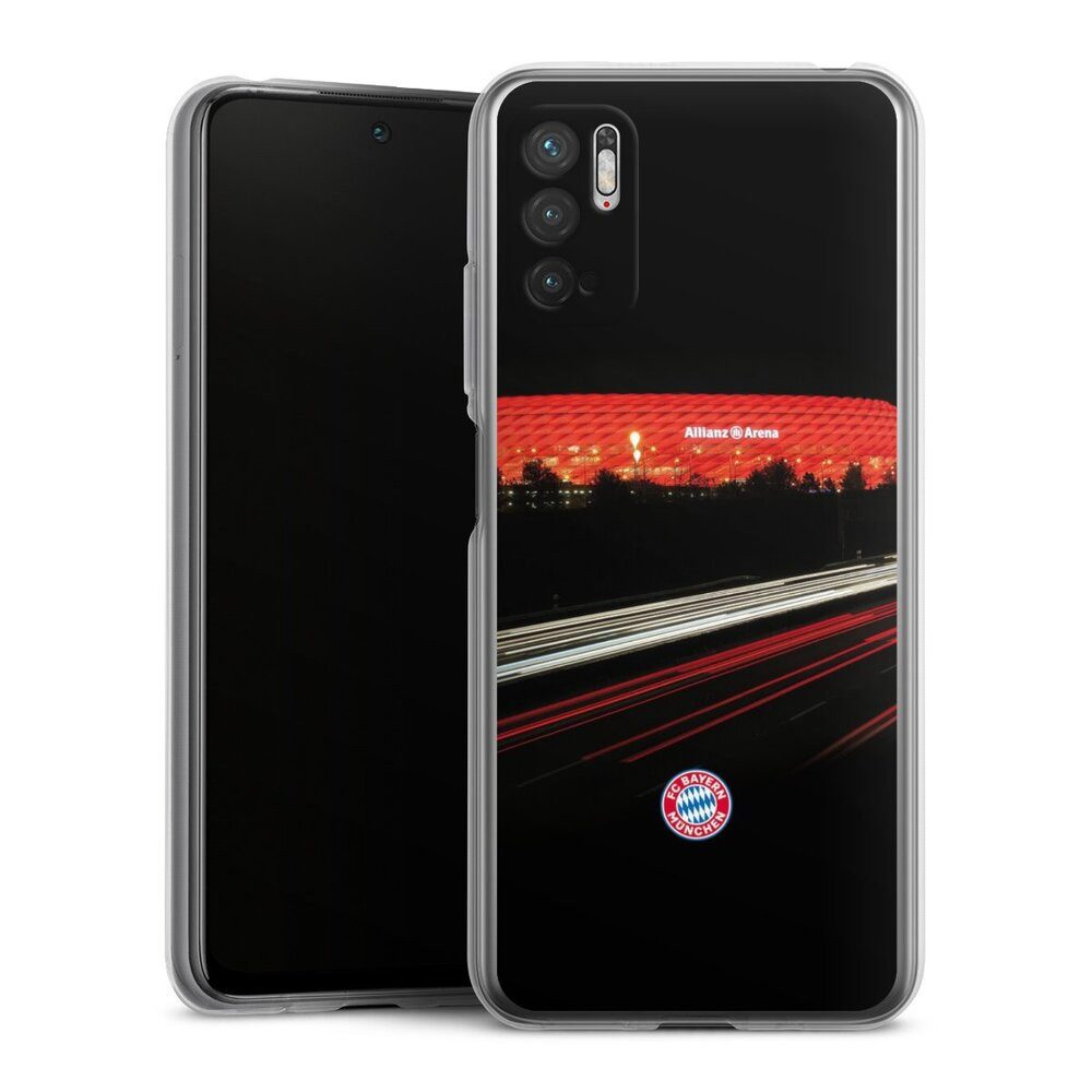 DeinDesign Handyhülle FC Bayern München FCB Stadion FC Bayern München Allianz Arena, Xiaomi Redmi Note 10 5G Silikon Hülle Bumper Case Handy Schutzhülle