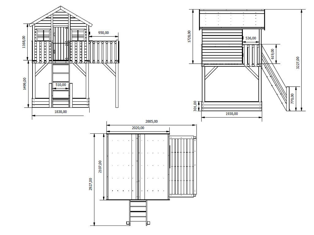 Spielturm Prestige Garden Stelzenhaus Big House XL
