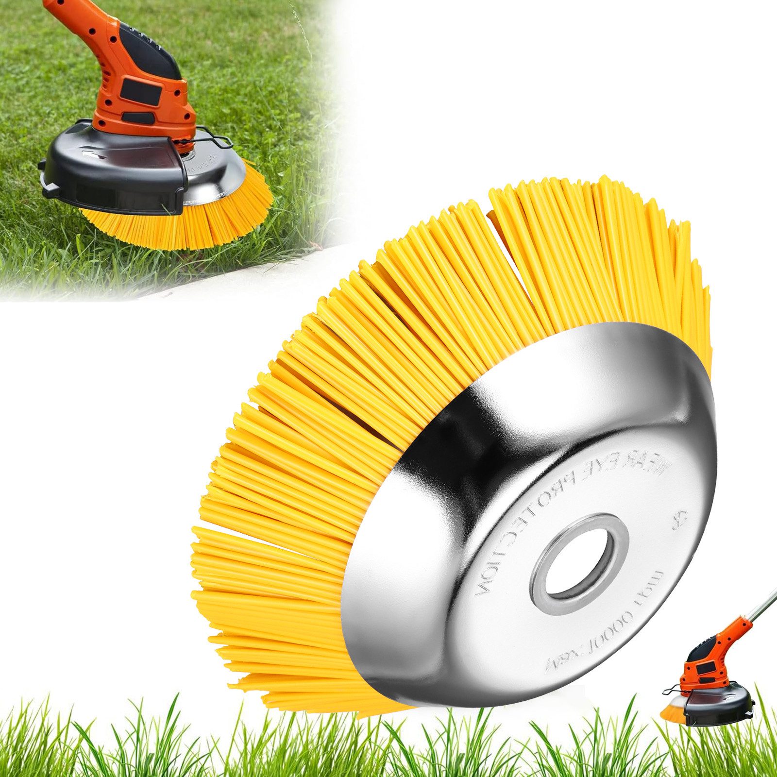 BlingBin Elektro-Rasentrimmer Unkrautbürste Motorsense 8 Zoll Aufnahme Frei günstig online kaufen