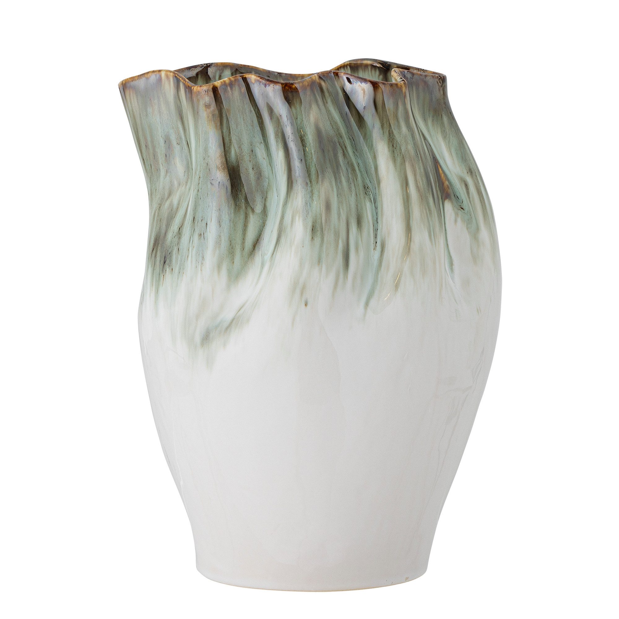 Bloomingville Dekovase Bloomingville Nisha Vase, Grün, günstig online kaufen