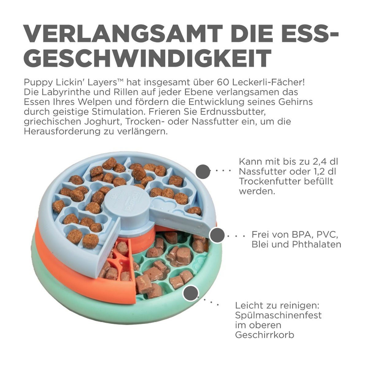 Nina Ottosson Tier-Intelligenzspielzeug Puppy Lickin' Layers günstig online kaufen