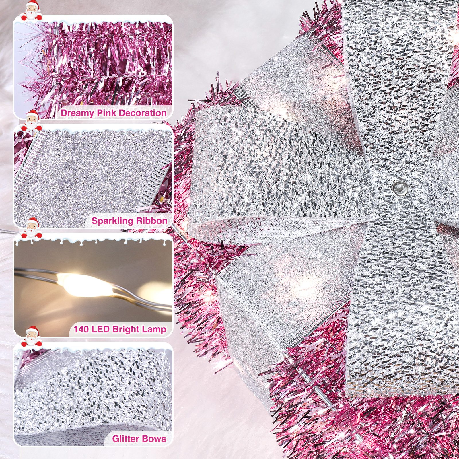 Elegear LED Dekolicht Weihnachtsfigur 3 Set günstig online kaufen