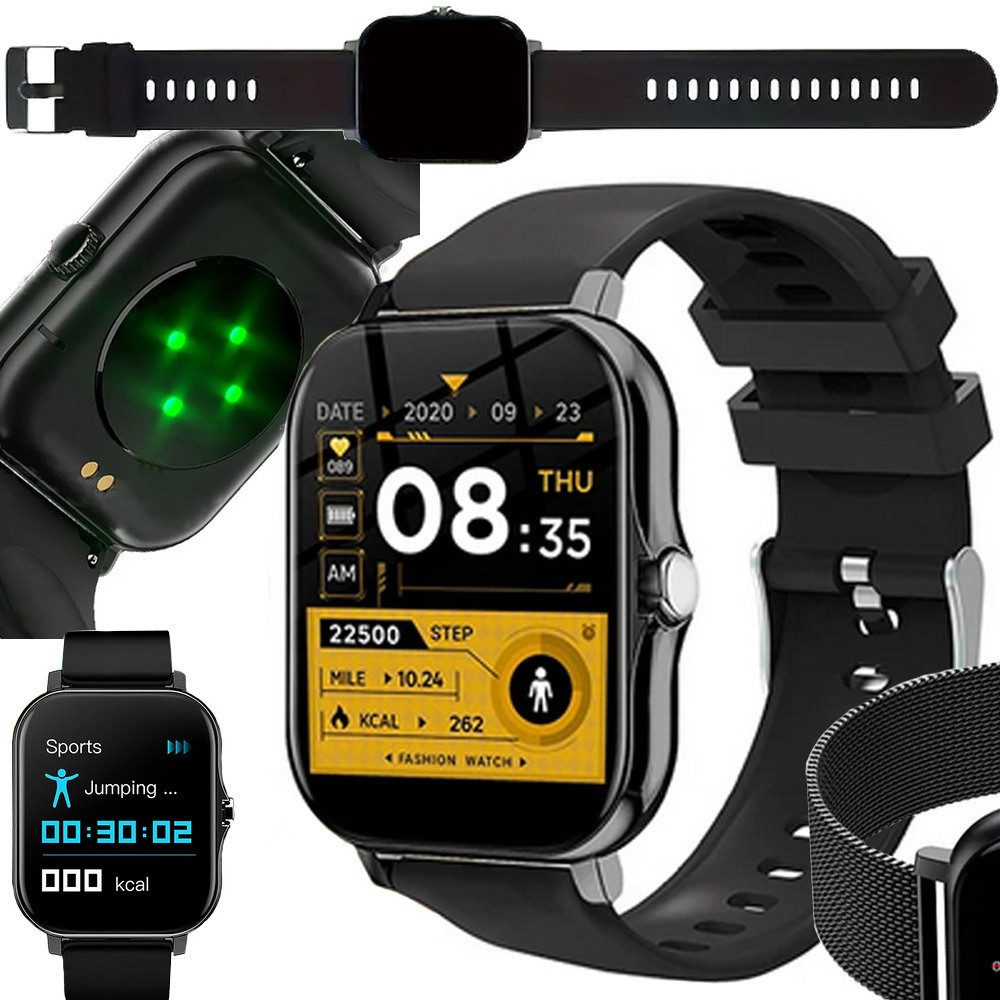 emeco Multifunktionsuhr Smartwatch Herren Damen mit Telefonfunktion Armbanduhr Androiduhr 0633