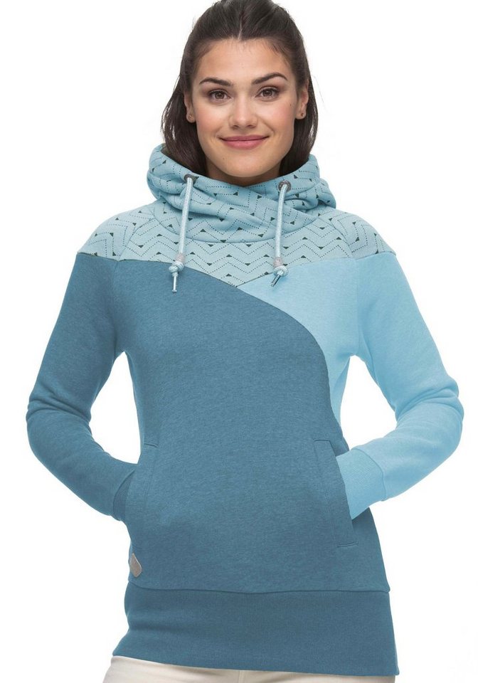 Ragwear Hoodie CHELLI im Colorblocking Design, Vegan, von PETA  verifizierter Sweater von Ragwear