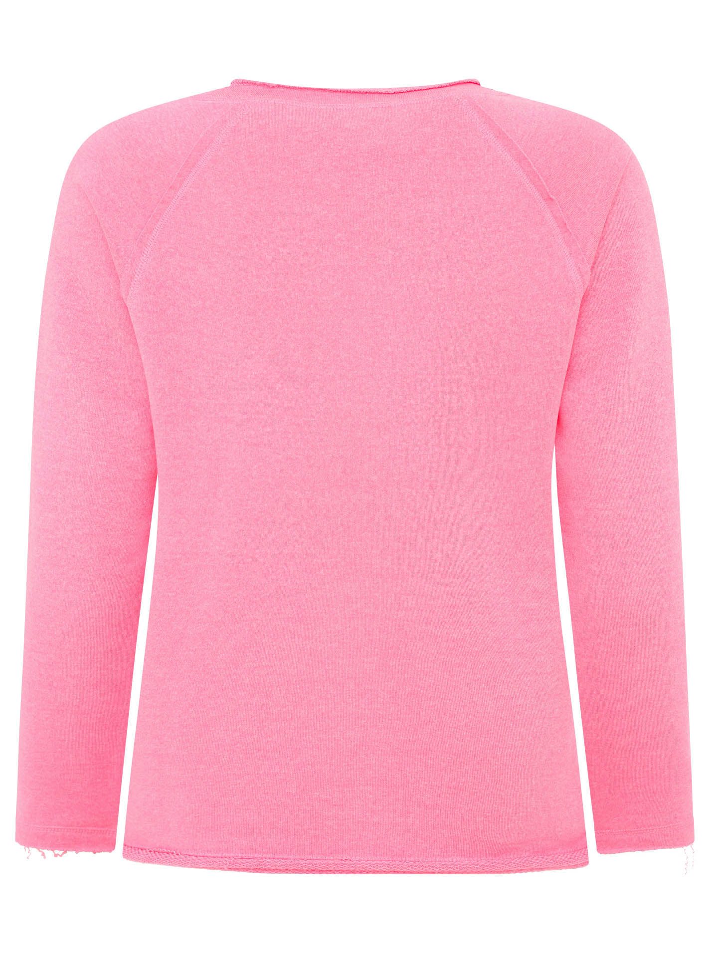 Zwillingsherz Sweatshirt "Smile Everyday" mit Used-Look Kanten und Stickerei – Bild 3 von 5